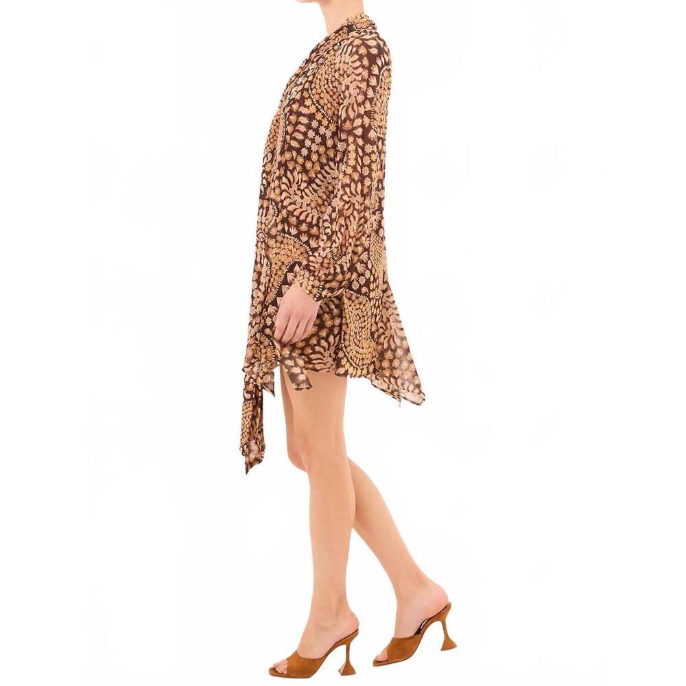 NEW MISA LOS ANGELES cindy mini dress in brown - Picture 4 of 5